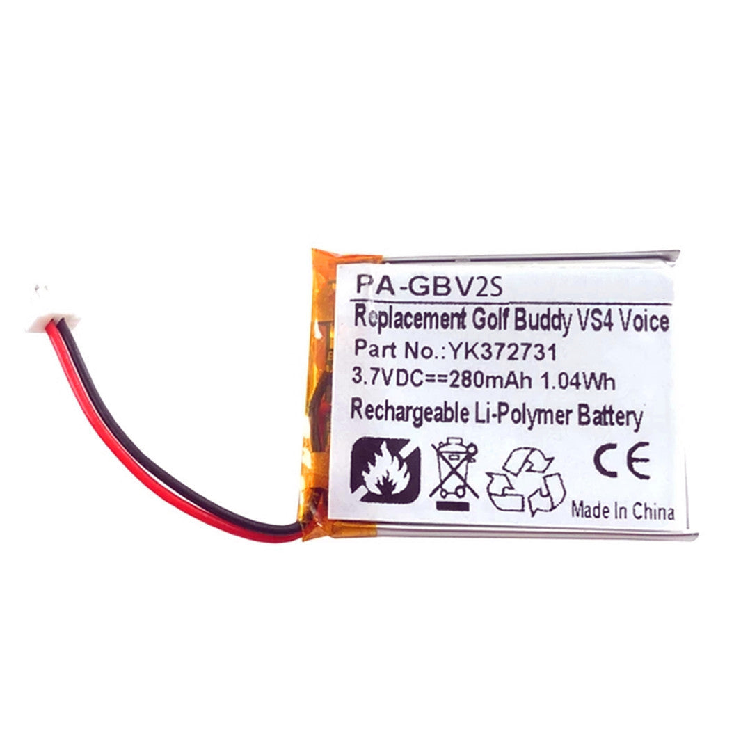 Bateria Li-Polymer 3.7V 280mAh PL482730 YK372731 para GOLF BUDDY DSC-GB750, DSC-GB900, Voice 2, GPS Rangefinder Plus, VS4