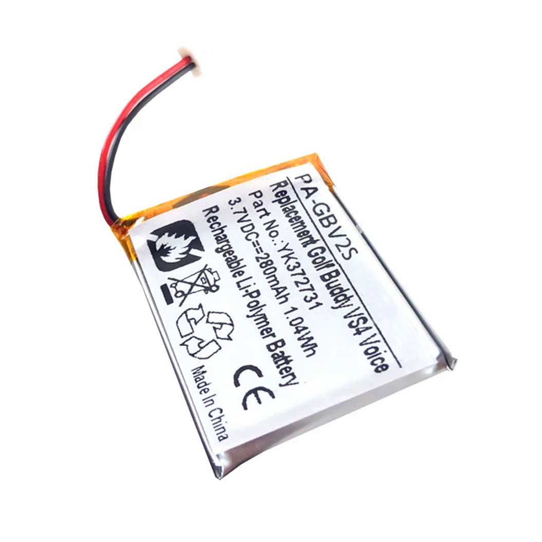 Bateria Li-Polymer 3.7V 280mAh PL482730 YK372731 para GOLF BUDDY DSC-GB750, DSC-GB900, Voice 2, GPS Rangefinder Plus, VS4