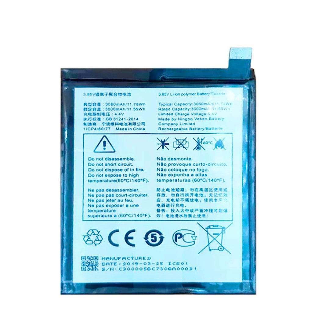 Batterie de téléphone portable 3060mAH TLp030K7 pour Alcatel 1S 2019 OT-5024 5024D 5024J 5024I 5024F + outils