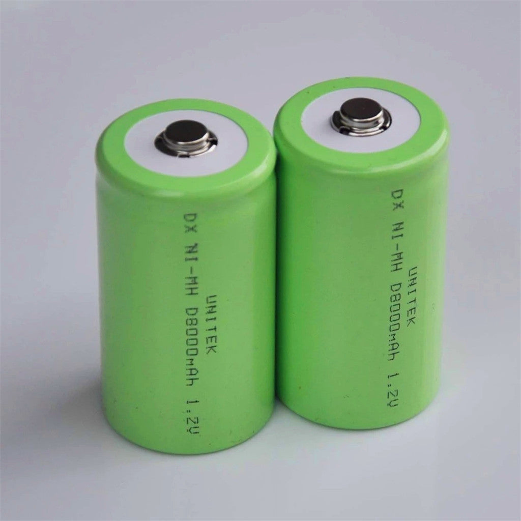 1.2V Ni-MH 8000mAh 배터리 (5개입) - LR20 R20 D 사이즈 가스레인지, 오븐 버너, LED 손전등, 시계용
