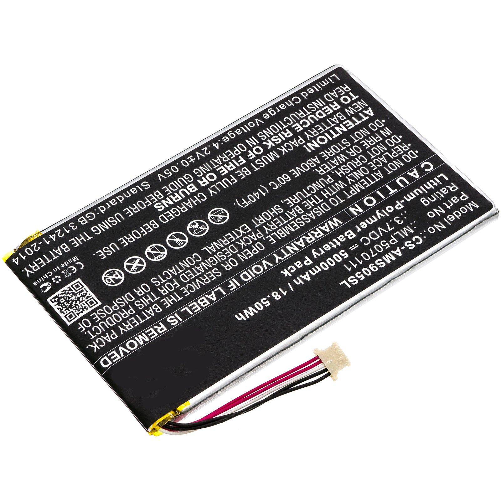 Batterie de scanner de diagnostic 3,7 V 5000 mAh pour MK906 MP808 MP808TS MS905 MS906 MS906CV MY905 TS608 Li-Polymère