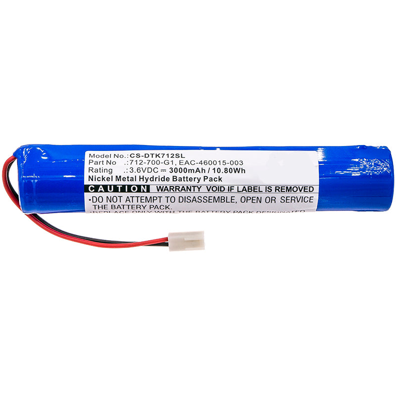 3.6V 3000mAh 장비, 조사, 테스트용 D-TEK Select 냉매 누출 PLS LED 스토브용 Ni-MH 배터리 3개