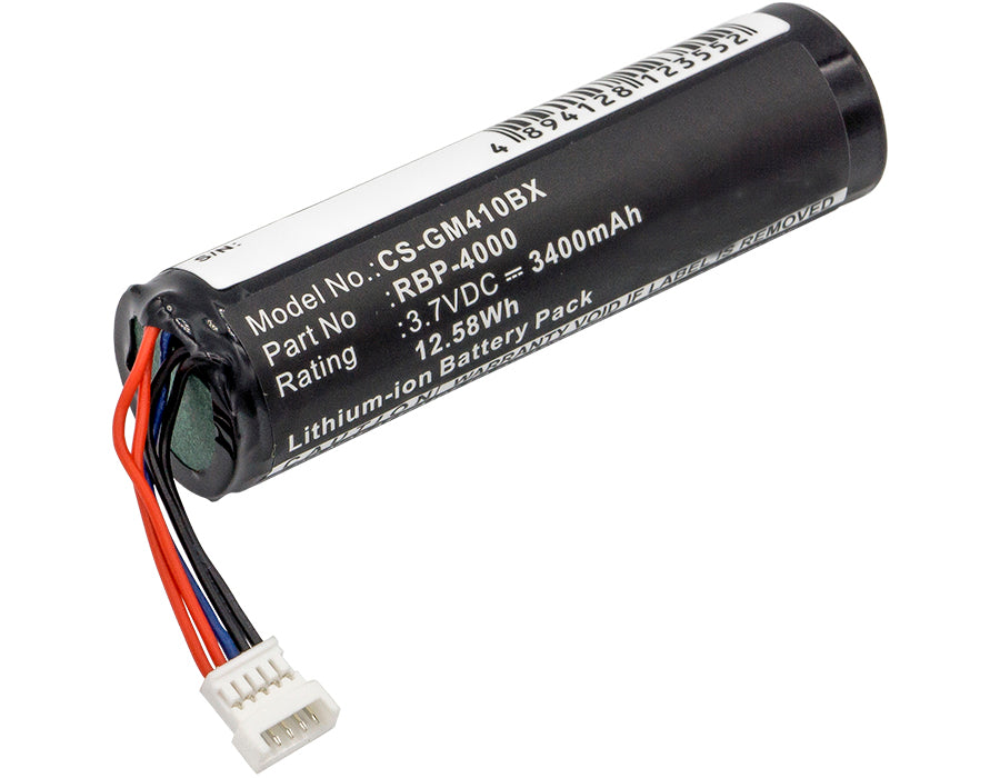 GM4100, GM4130, GM4400 및 GM4430 바코드 스캐너용 3.7V 3400mAh 배터리 (리튬 이온)