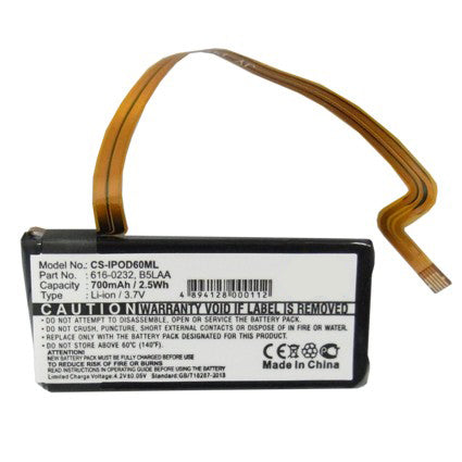 3.7V 700mAh メディアプレーヤー バッテリー JS8-00003 Zune 1089 Zune 1090 Zune 1091 Zune 30GB Zune JS8-00001 Zune JS8-00002 Li-ion仕様