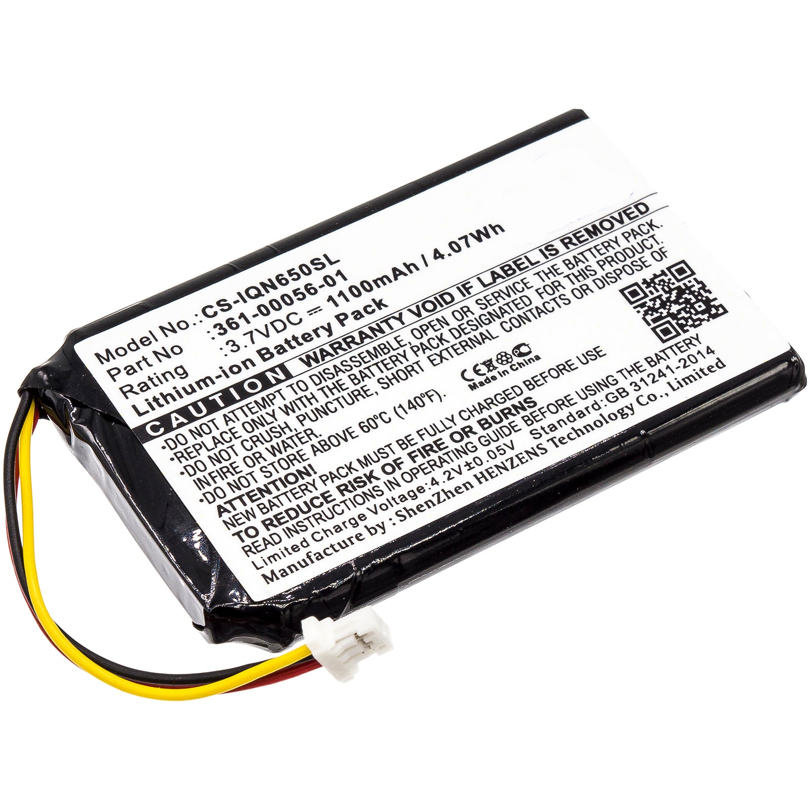 3.7V 1100mAh Bateria GPS, Navegador para 010-01211-01 Nuvi 53, Nuvi 53LMT, Nuvi 65, Nuvi 65LM, Nuvi 65LM 6" Li-ion