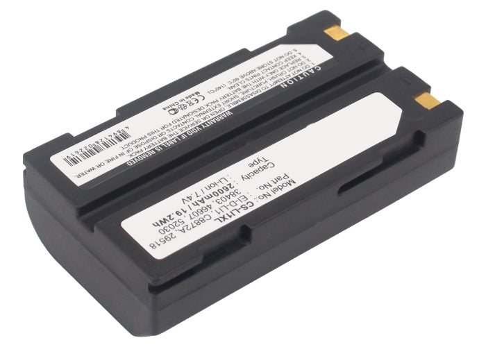 Batterie 7,4 V 2600 mAh pour équipement, enquête, test pour Spectralink APS Telxon Symbol Molicel Hemisphere HP Li-ion