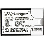 Batterie de télécommande 3,7 V 1 200 mAh pour RC60Tp6 S40 S50 SRC X50 X60 Pro Pro24.z Pro24.r Pro24.i Pro24.r v2 Li-ion