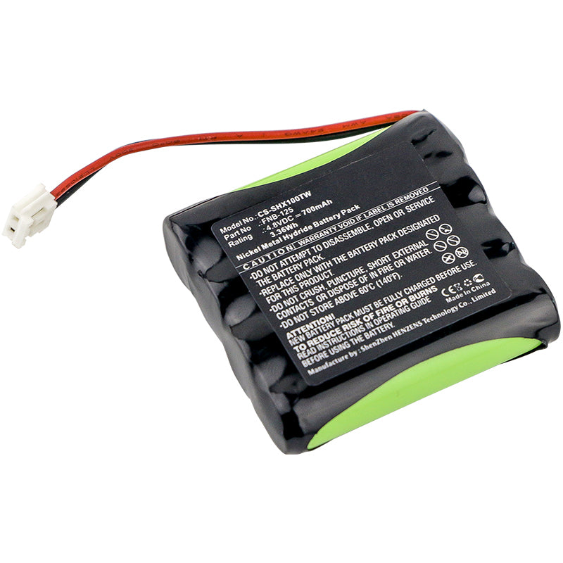 Batterie radio bidirectionnelle 4,8 V 700 mAh pour HX100 Ni-MH