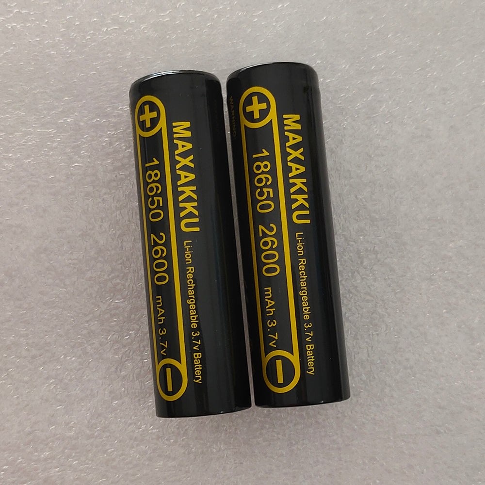 4PCS 3.7V 18650 2600mAh 充電式バッテリー ICR18650-26FM 安全バッテリー