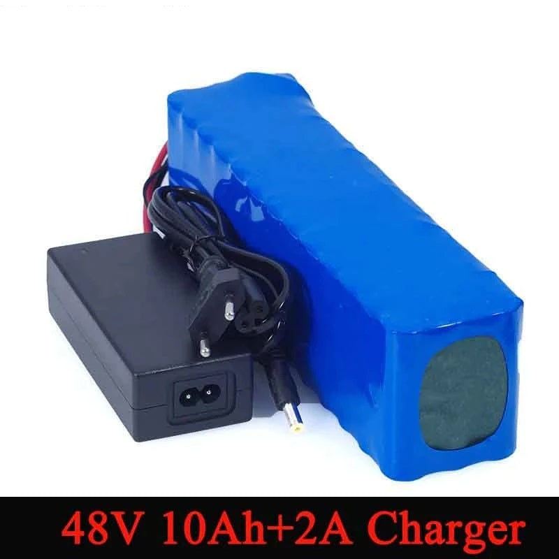 48V 10Ah 13S3P Batterij Pack T Plug Voor 48V E-bike Elektrische Fiets Scooter met BMS en US Lader
