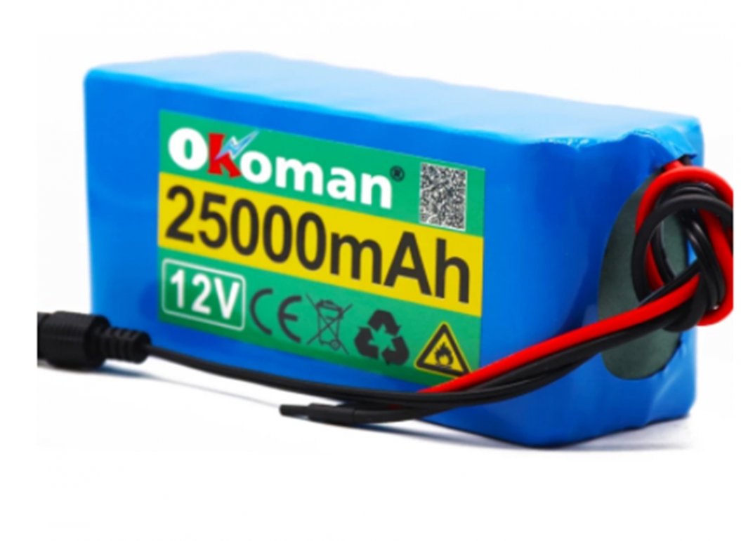 12V 25Ah 18650 리튬 배터리 보호 보드 (25000mAh 용량, 인버터 및 채광등용)