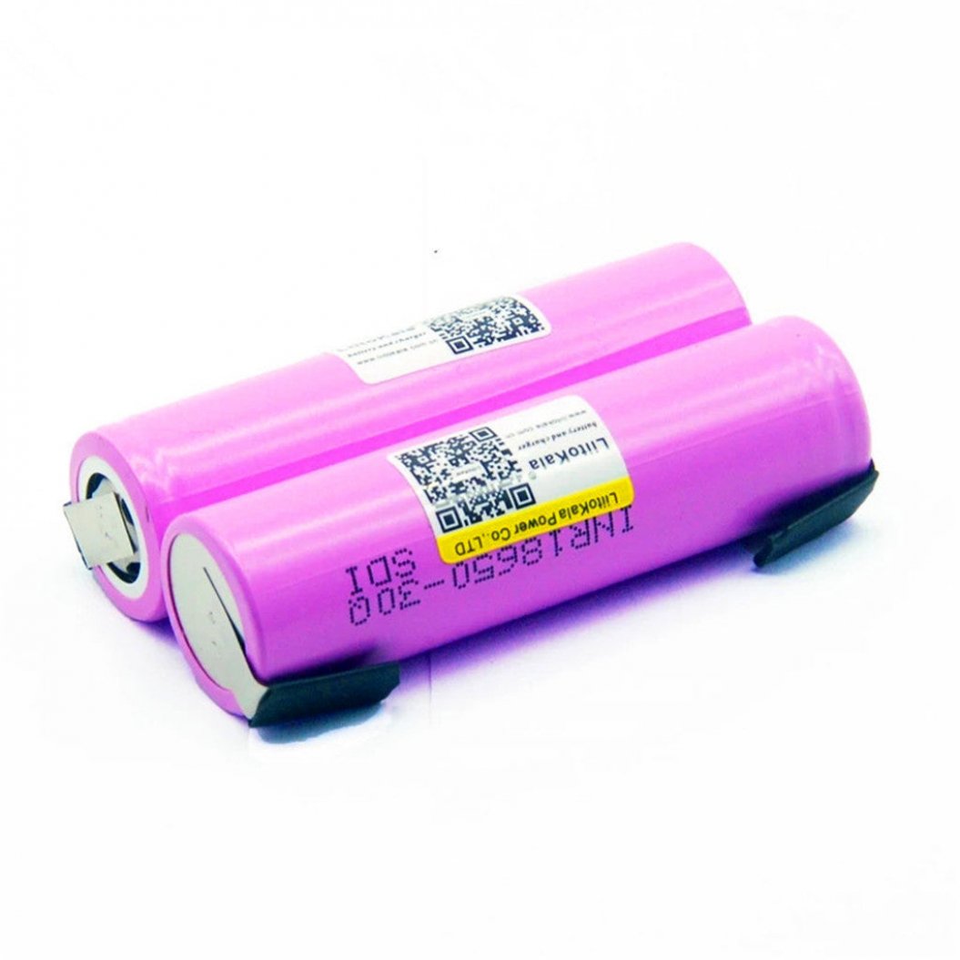 Lot de 4 batteries 18650 3000 mAh INR18650 30Q 20 A pour les entailles DIY