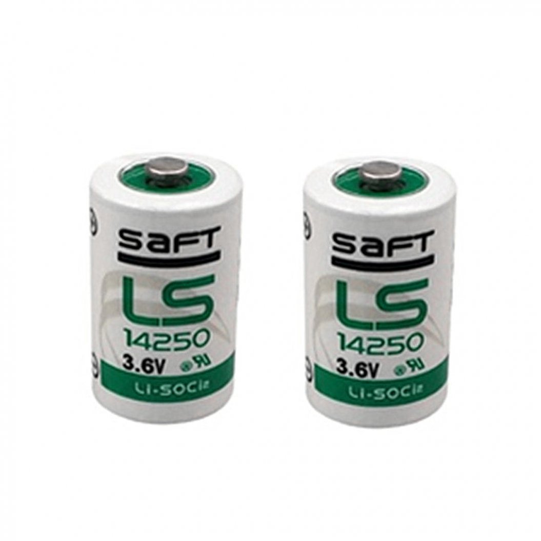 Lot de 2 nouvelles batteries au lithium SAFT Ls14250 3,6 V 1200 mAh pour PLC, sonde de programmation Delta, IoT, portée, etc.