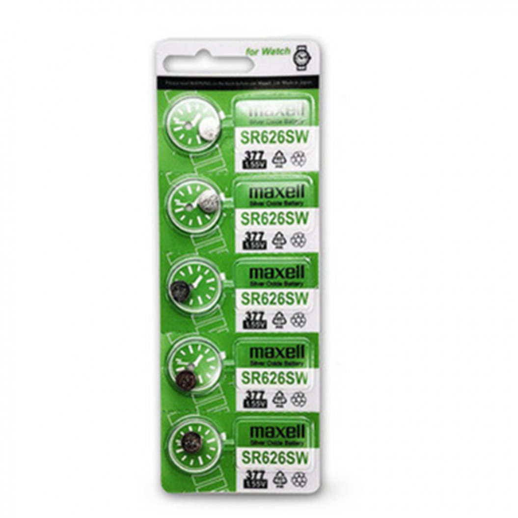 10 peças 1.55V 140mAh Bateria de botão 377 SR626SW SR626 AG4 Bateria de relógio