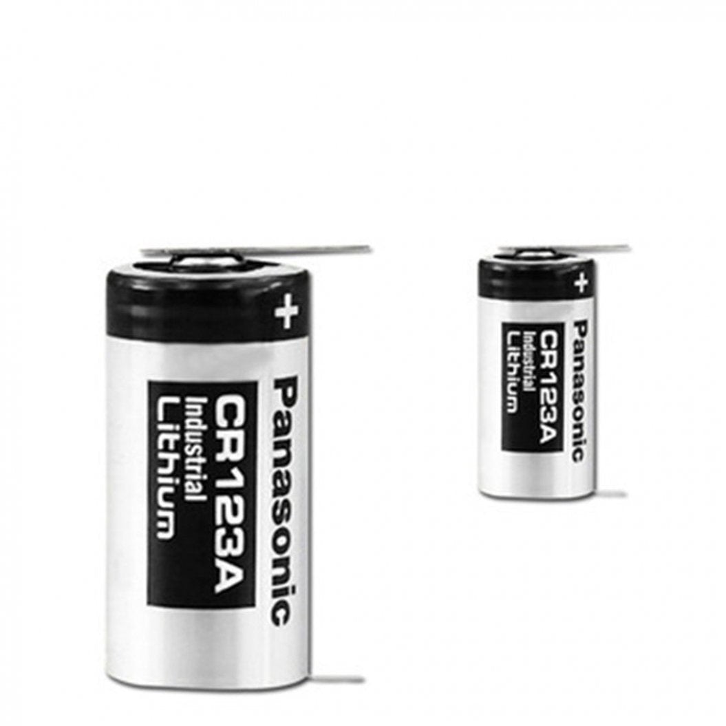 Pilas de litio CR123A de 3 V y 2 unidades con base de soldadura para electrodomésticos pequeños