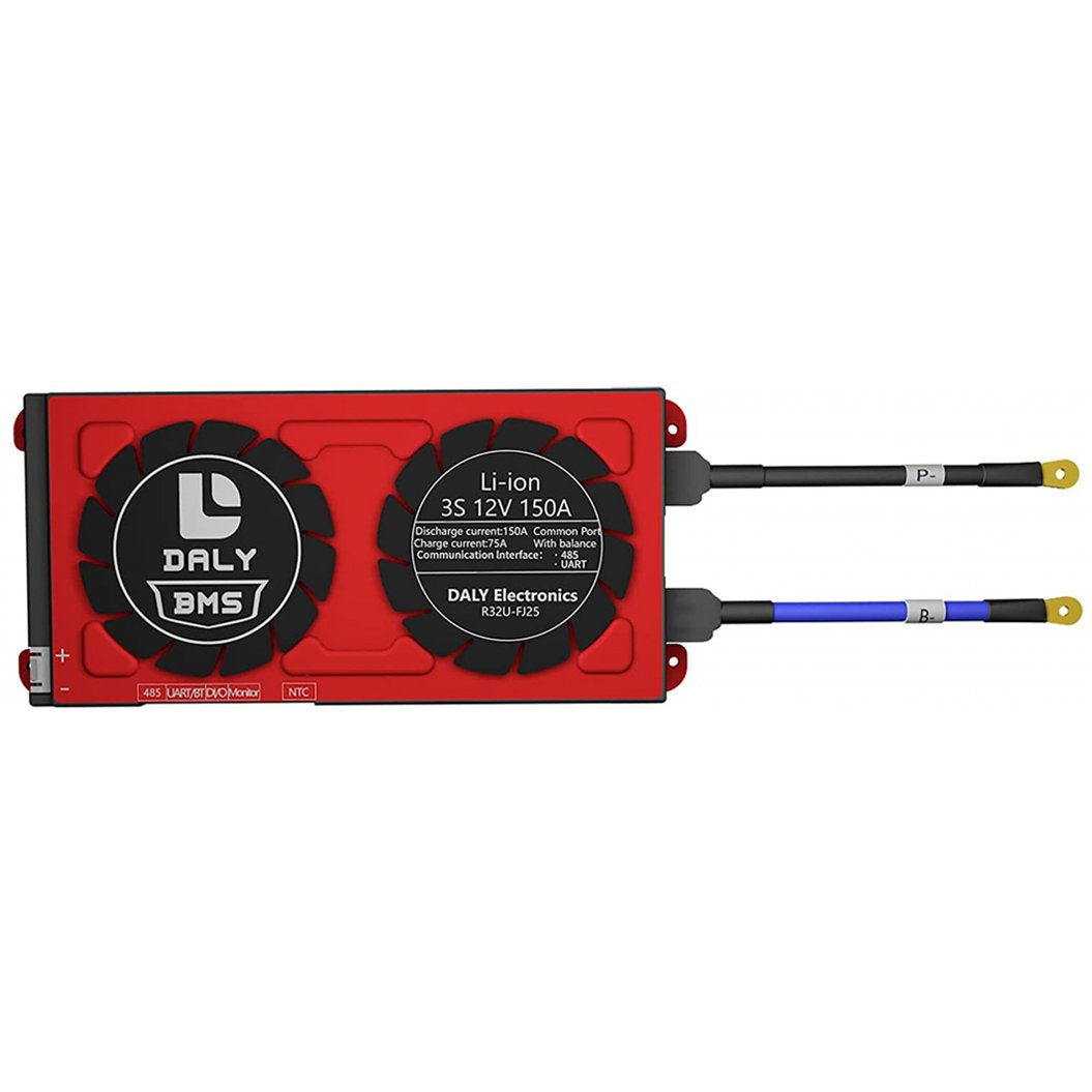 Daly Smart BMS Li-ion 3S 12V 150A Bluetooth BMS Board com Proteção para Bateria de Lítio 2090212