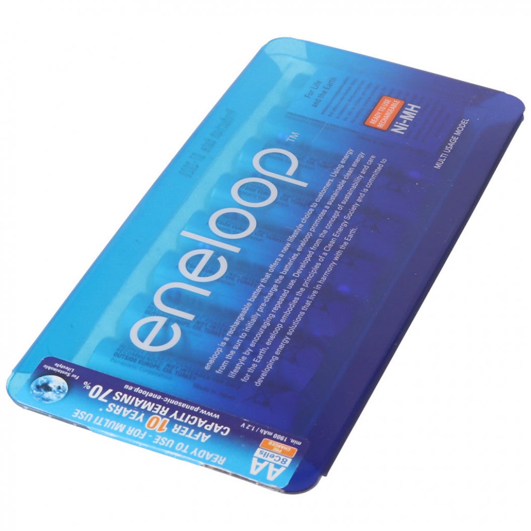 Eneloop 8 Peças 1900mAh 3UTGA Bateria AA (Pacote Único)