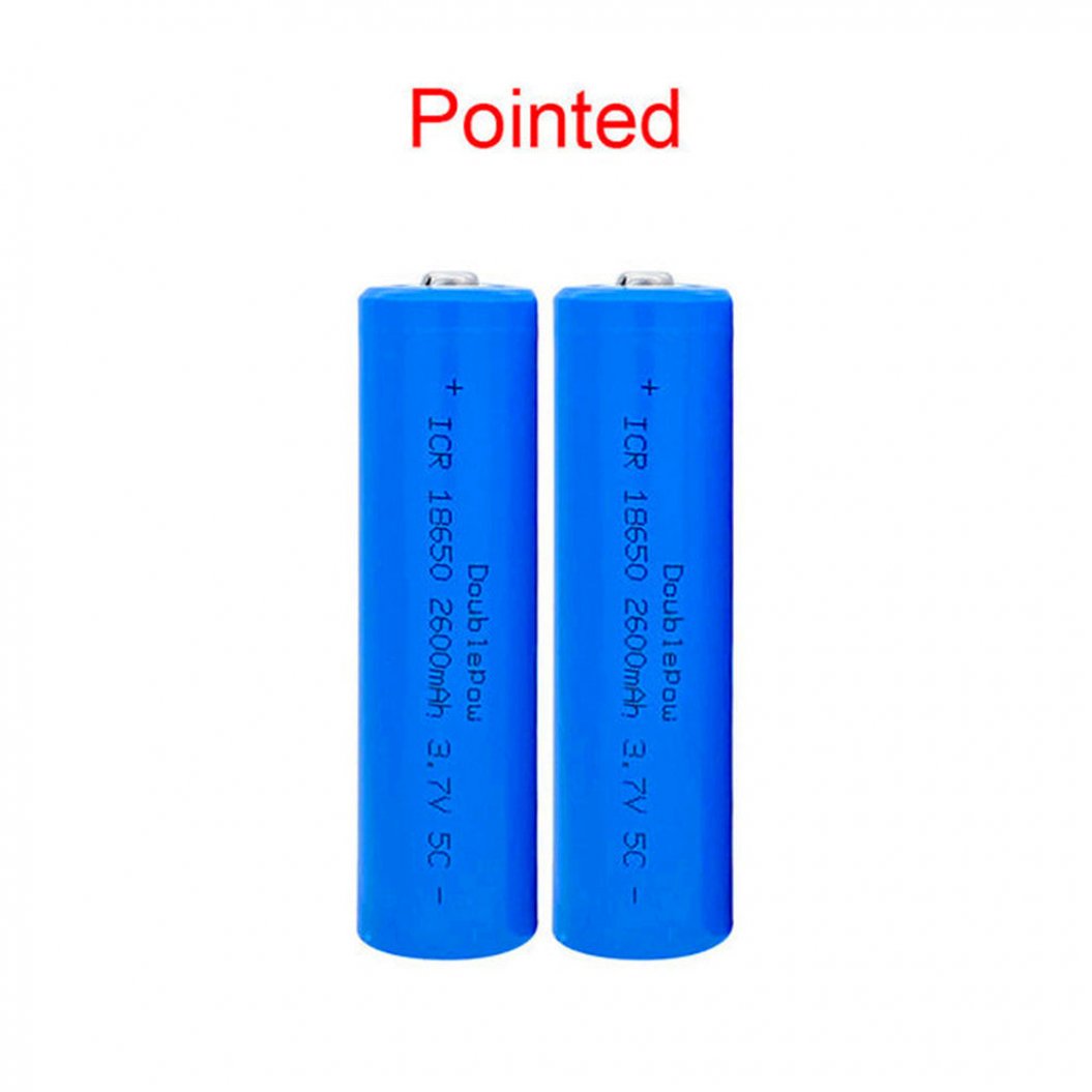 충전식 3.7V 2600mAh 18650 리튬 배터리 버튼 탑 (손전등 및 헤드라이트용)