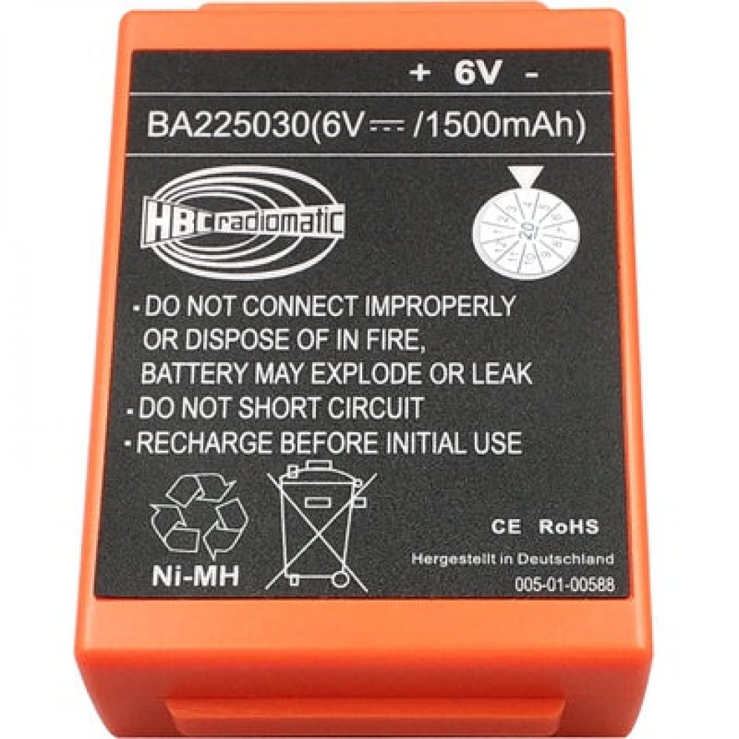 1500mAh Sany Zhonglian Xugong Foton Konecranes 펌프 크레인 HBC 리모컨 배터리 BA225030