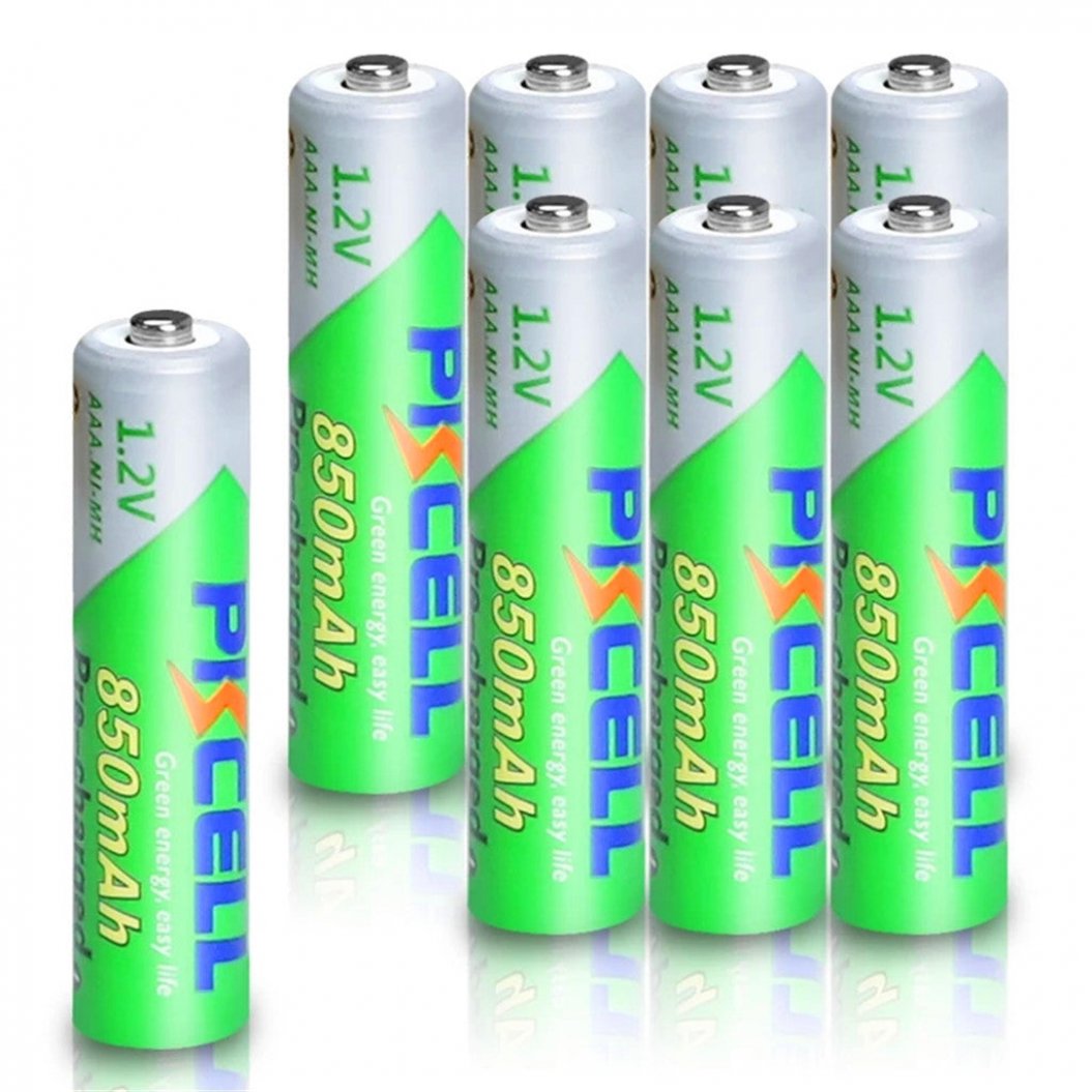 112 Peças Bateria AAA 850mAh 1.2V Ni-MH de Baixa Descarga Automática com Suporte para Caixa de Bateria AA/AAA