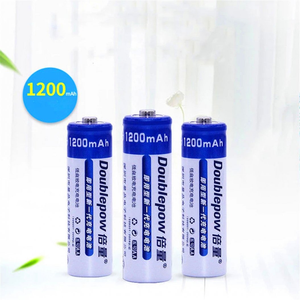 4 Peças Bateria AA 1200mAh Ni-MH 1.2V de Alta Capacidade para Brinquedos, Termômetro, Rato, Calculadora