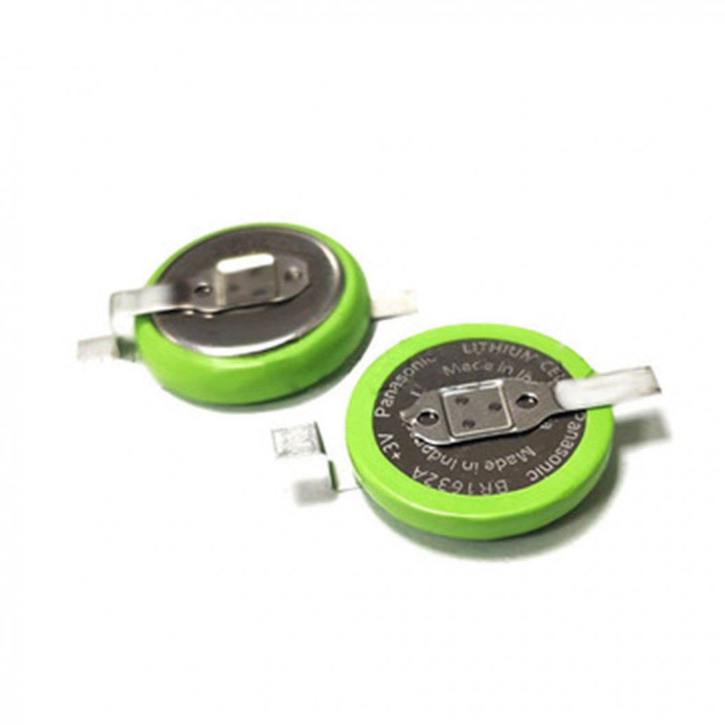 5個セット BR1632A/FAN 高温耐性 3V 120mAh ボタン電池 元のピン付き