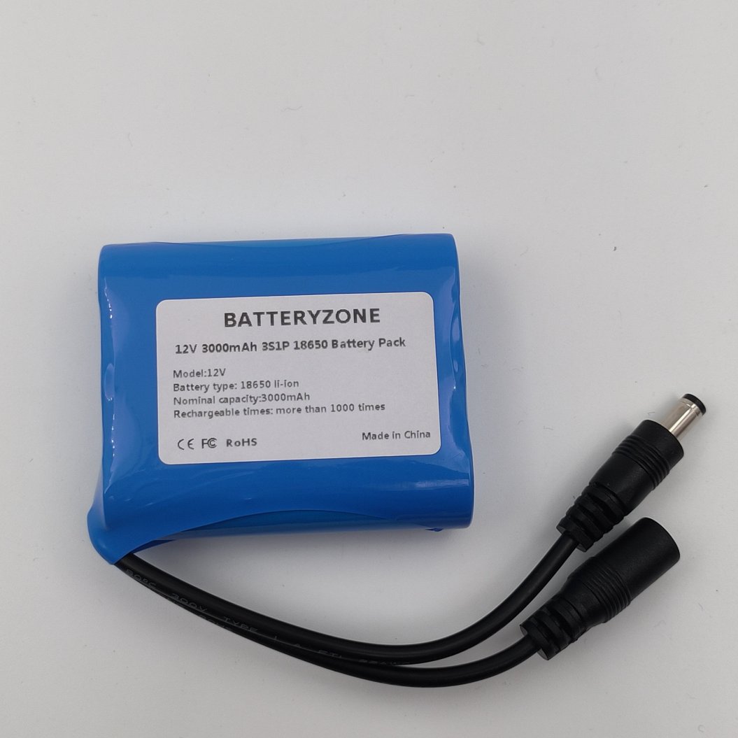 Pack de batteries au lithium rechargeables 18650 12 V 3000 mAh