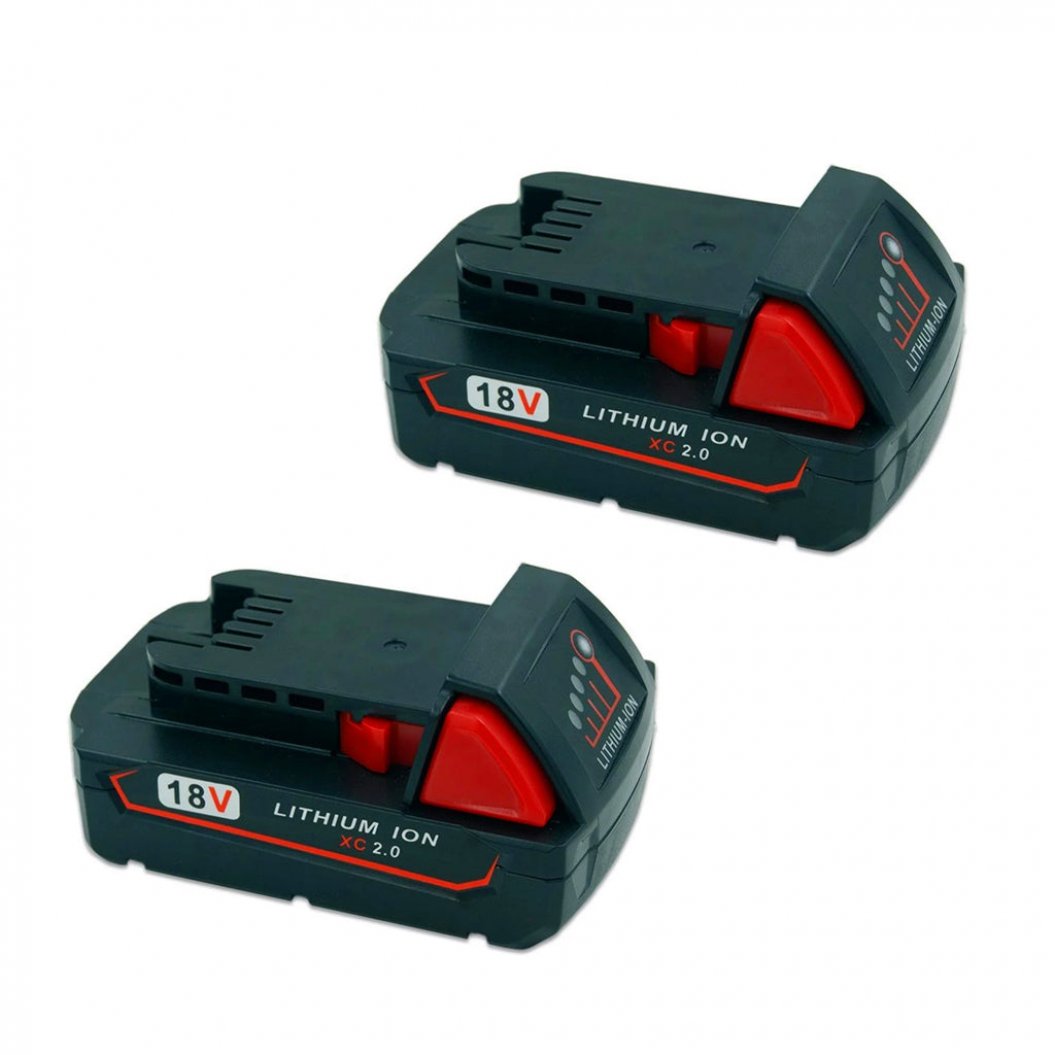 2PCS 18V 3000mAh Li-Ion 전동 공구 교체 배터리 Milwaukee M18 48-11-1820
