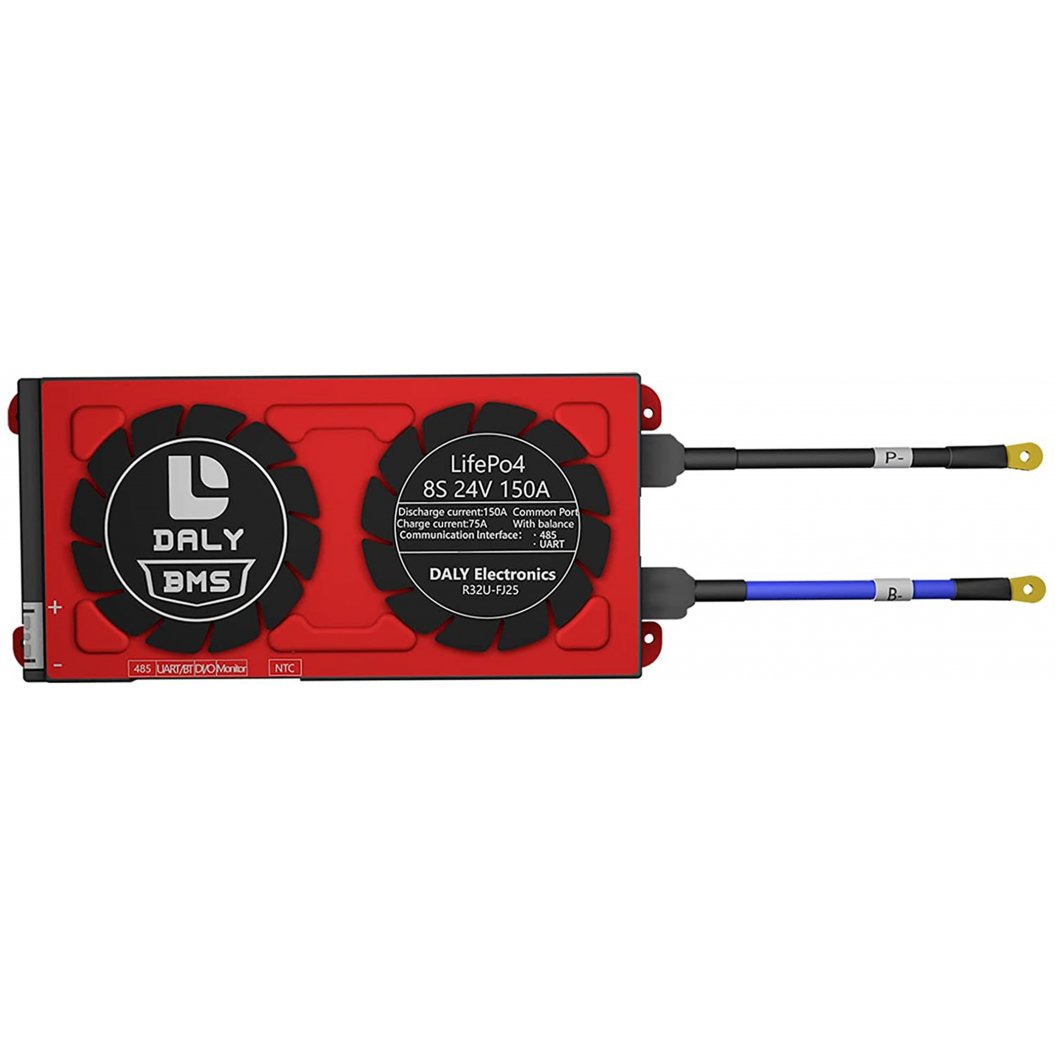 Placa BMS Inteligente Daly LiFePO4 8S 24V 150A com Bluetooth 20 95 212