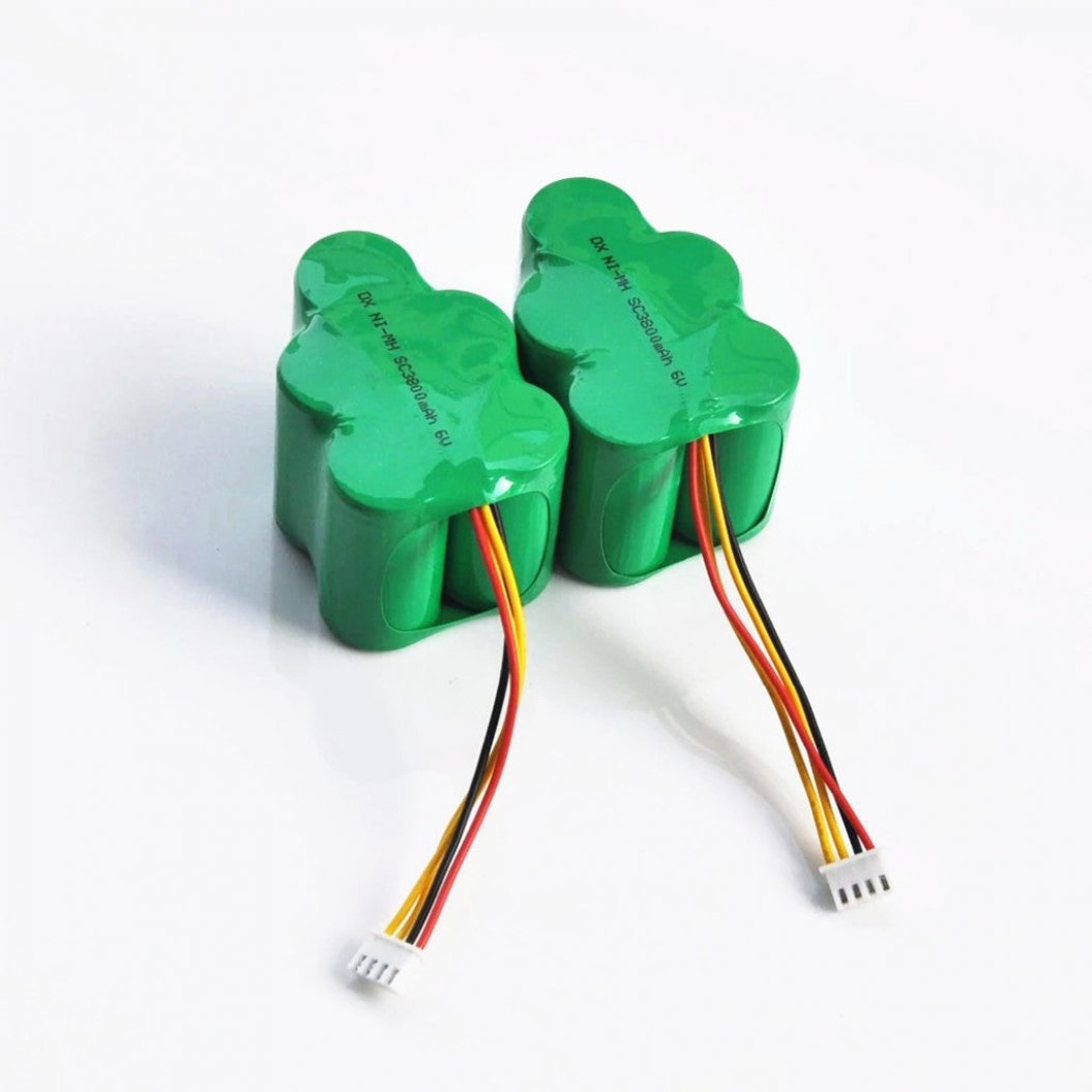 2pcs 6V 3800mAh Rechargeable SC NI-MH Battery for Ecovacs Deebot Deepoo Vacuum Cleaner 650 660