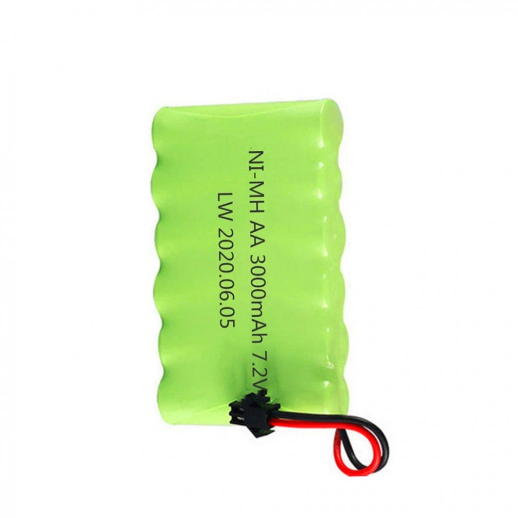 Batterie Ni-MH SM-2P 7,2 V 3000 mAh 2800 mAh pour télécommande de bateau, voiture et camion