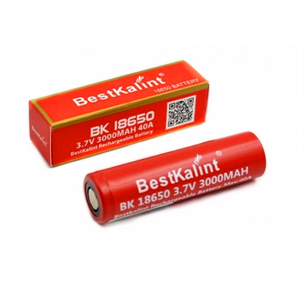 2 stuks IMR 18650 Batterij 3000 mAh 40A 3.7V Oplaadbare Batterijen met Vlakke Top voor Elektronische Apparaten