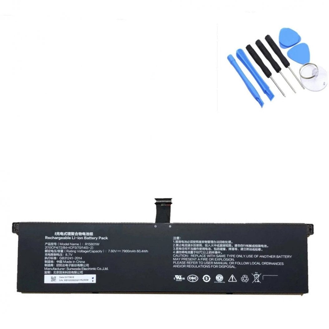 R15B01W 小米 Pro i5 15.6 用新ノートパソコン電池 R15B01W 7.60V 7900mAh/60.04 WH