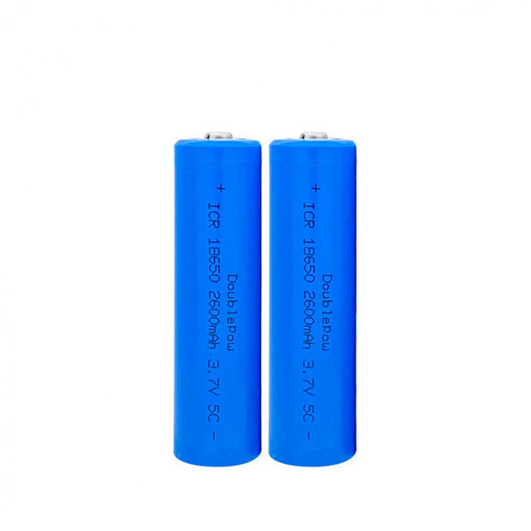 충전식 3.7V 2600mAh 18650 리튬 배터리 버튼 탑 (손전등 및 헤드라이트용)