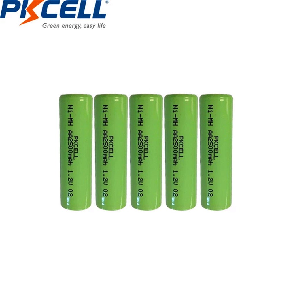 12 Stuks NI MH AA Batterij 1.2 V 2500mAh Industrie Pack Flat Top, Geen PCM