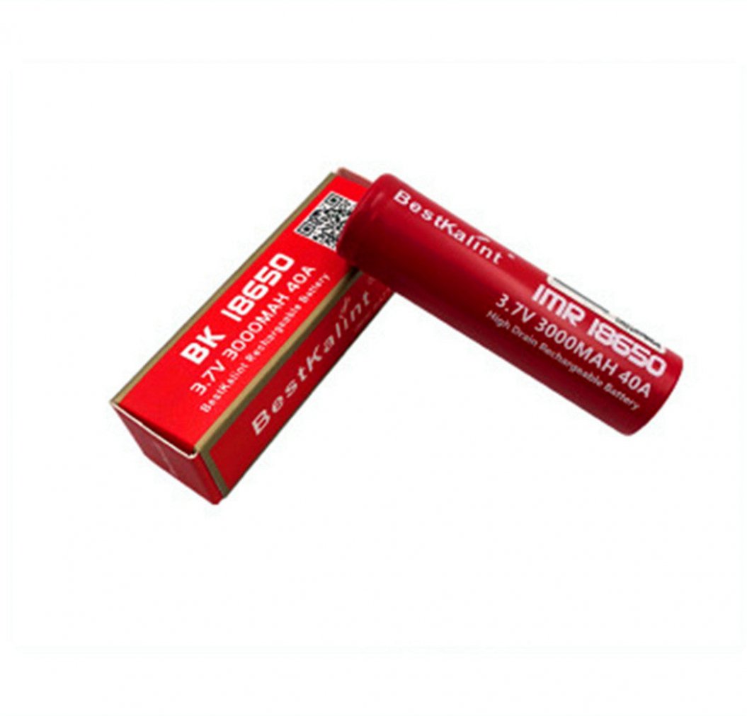2 stuks IMR 18650 Batterij 3000 mAh 40A 3.7V Oplaadbare Batterijen met Vlakke Top voor Elektronische Apparaten