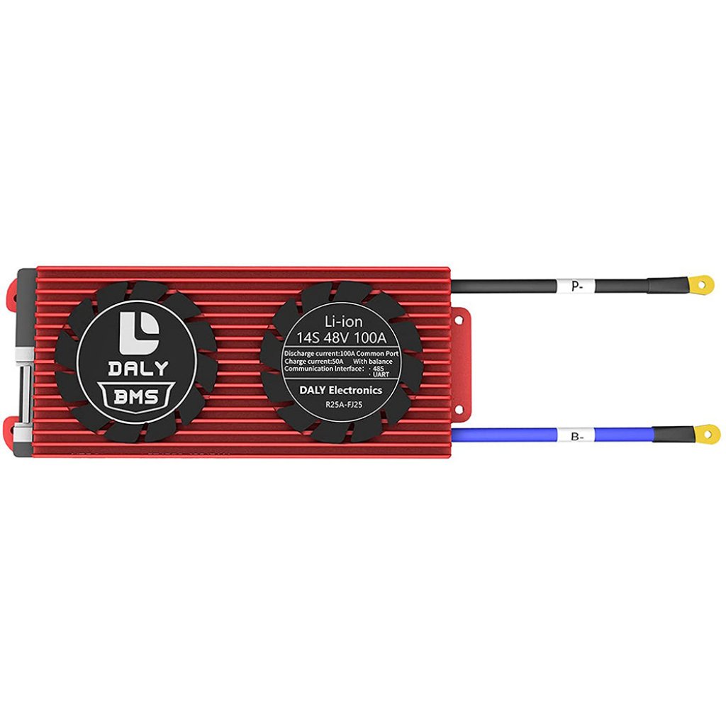 Daly Smart BMS Li-ion 14S 48V 100A Placa BMS Bluetooth 24 65 166