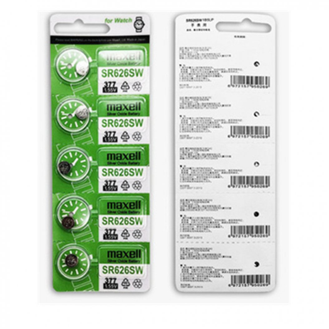10 peças 1.55V 140mAh Bateria de botão 377 SR626SW SR626 AG4 Bateria de relógio