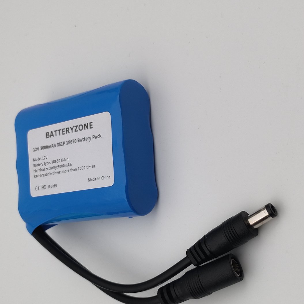 Pack de batteries au lithium rechargeables 18650 12 V 3000 mAh
