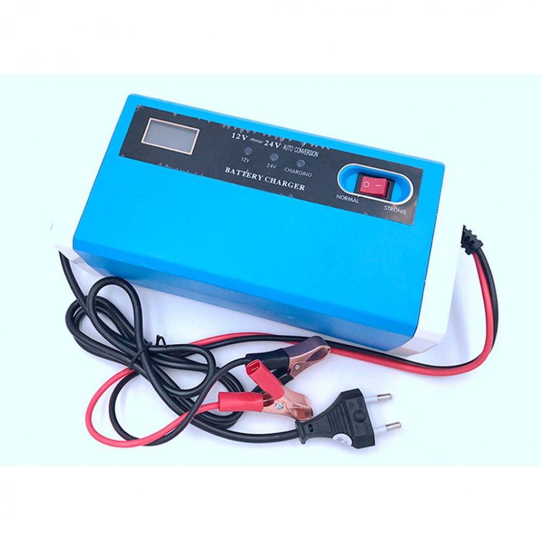 インテリジェント高速充電 湿式・乾式鉛酸デジタルLCDディスプレイ 完全自動車バッテリーチャージャー 110V / 220V 12V 24V 10A