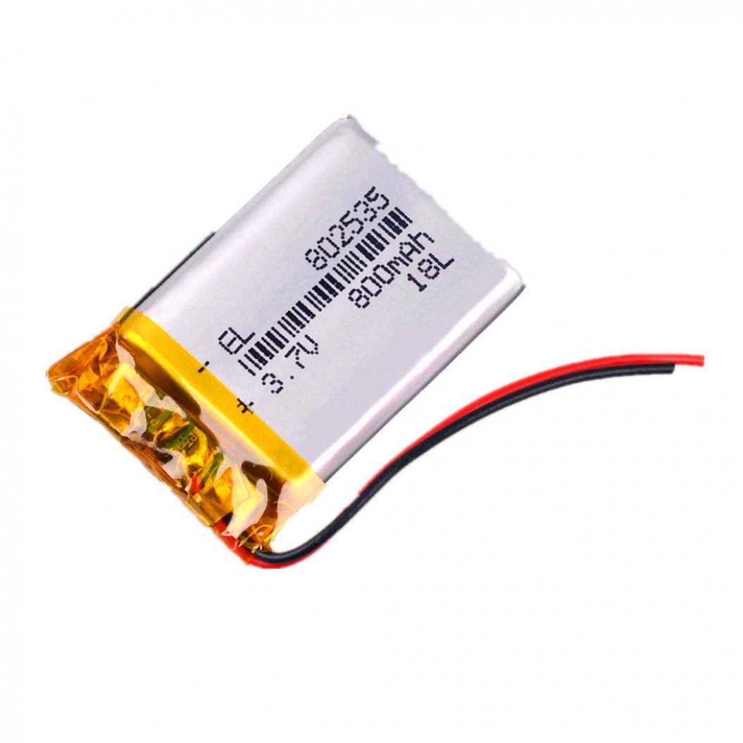 3.7V 리튬 배터리 800mAh 폴리머 배터리, 802535 블루투스 DVR 플레이어 드라이빙 레코더용