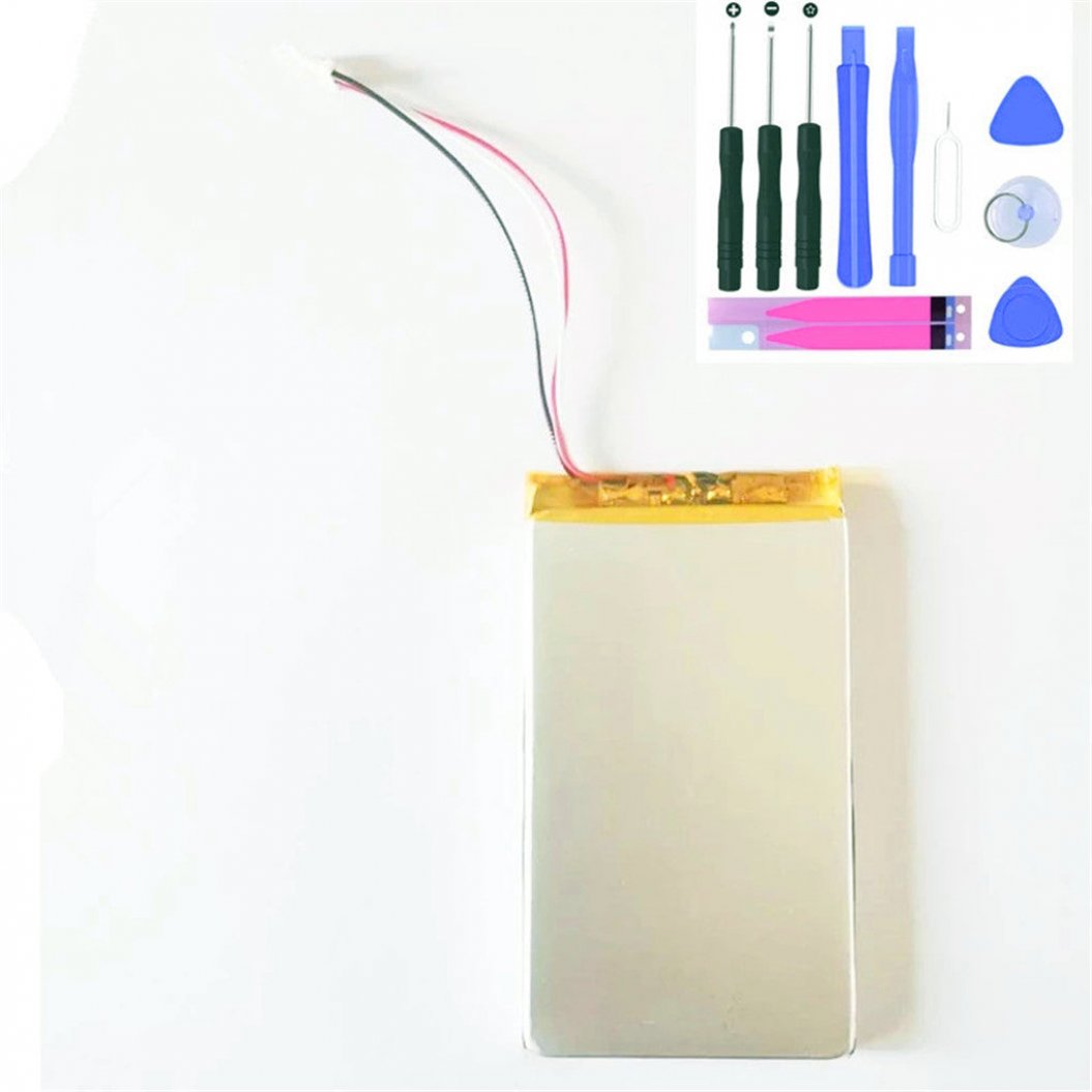 3.7V リチウムポリマーバッテリー 605083 Ibasso DX120 プレーヤー用 3線コネクタおよびツール付き