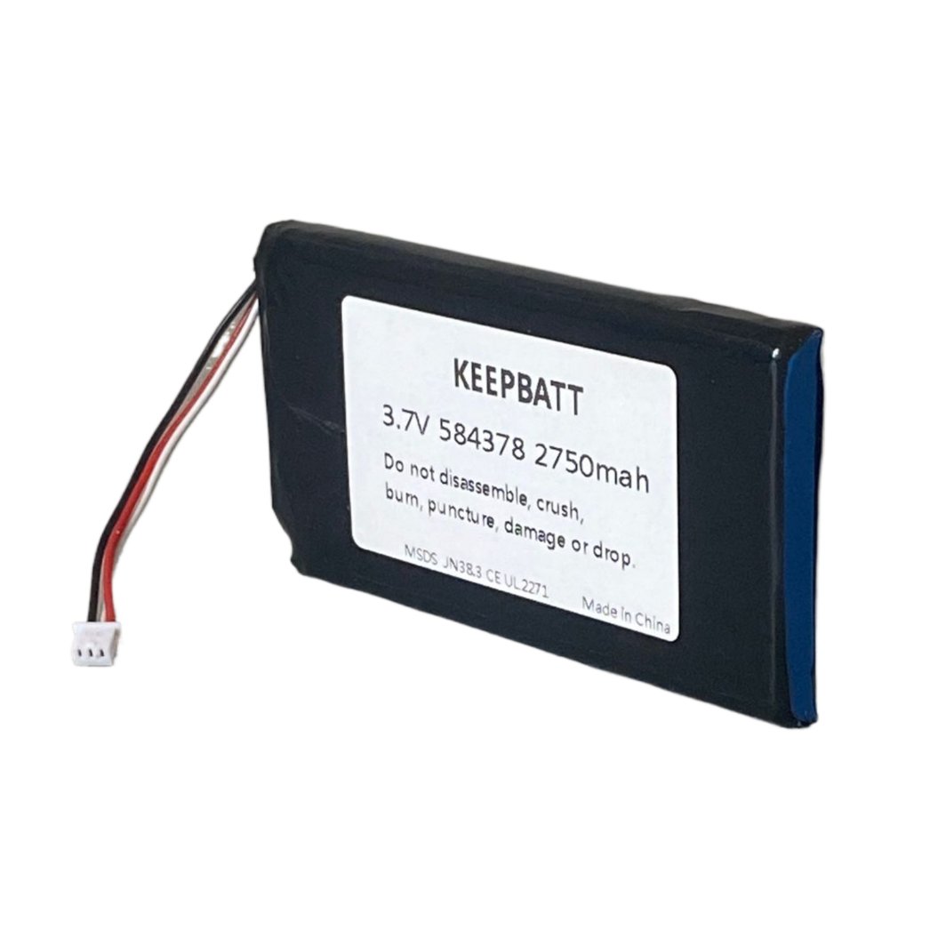 3.8V 2570mAh Replacement Samsung 584378 Polymer Lithium Battery with 3-Wire PCB