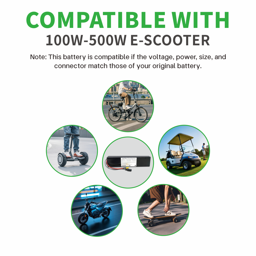 10S3P 36V 7.5Ah 8Ah 18650 리튬 이온 배터리 시리즈 (100W-500W 전기 스쿠터 M365용)