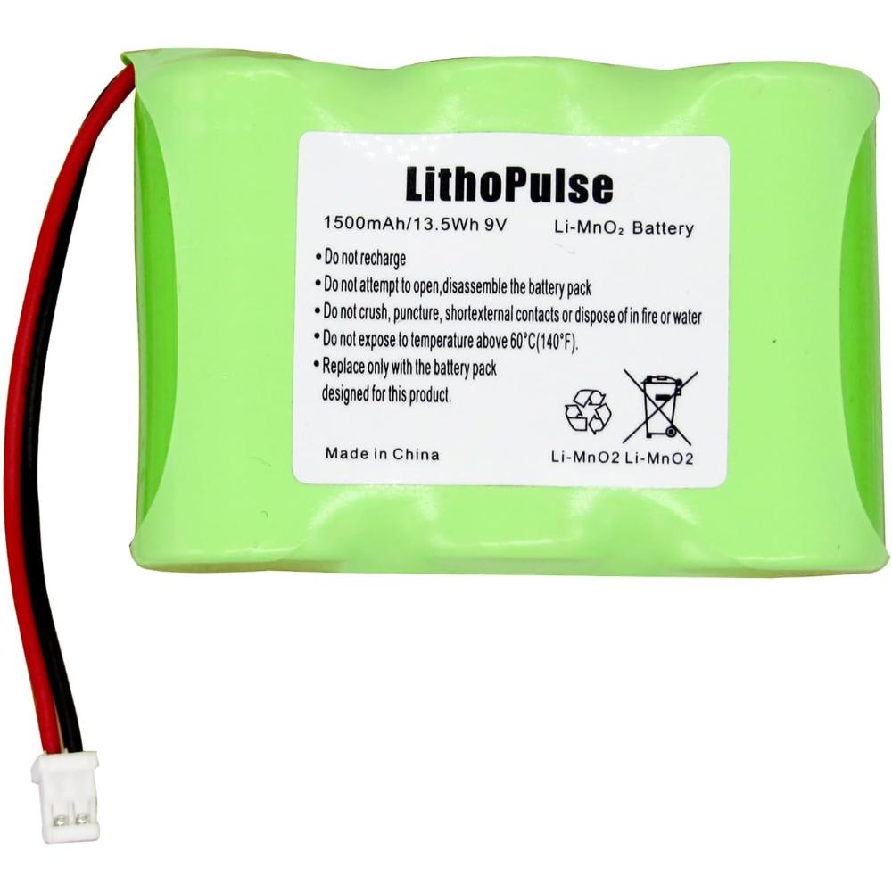 9V 1500mAh PLB-375 Battery Replacement Compatible with ACR Resqlink Personal Locator Beacon A3-06-2703