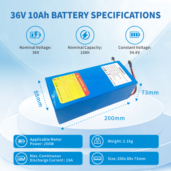 36V 10Ah Replacement Battery for Jetson Bolt Pro LX10 LX12 Electric ...