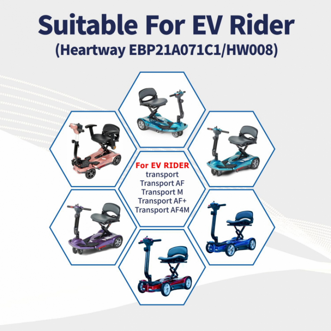 KEEPBATT 25.2V 12Ah Replacement Battery For EV Rider TranSport M HEARTWAY EBP21A071C1 Battery