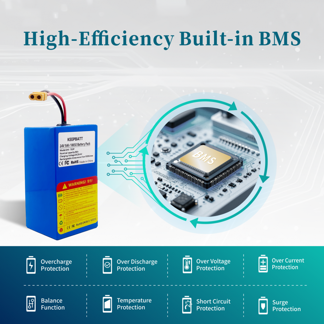 KEEPBATT 24V 25.2V 9Ah Replacement Battery Pack for Aiper Seagull Pro