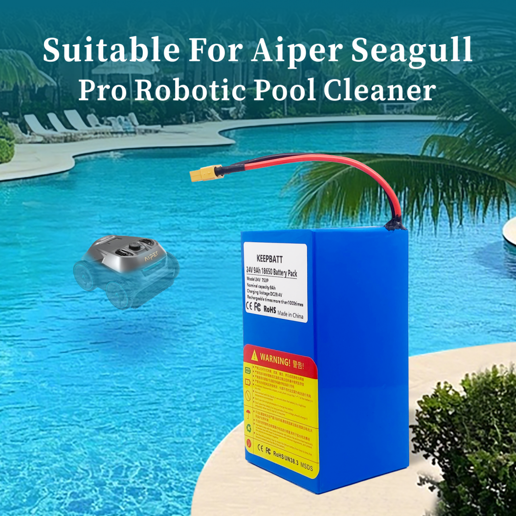 KEEPBATT 24V 25.2V 9Ah Replacement Battery Pack for Aiper Seagull Pro