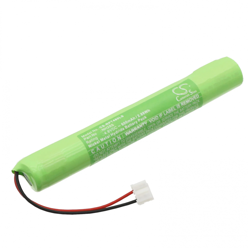 4.8V 600mAh Replacement Battery For Ratiotec NIMH 4805S.ST Emergency Light